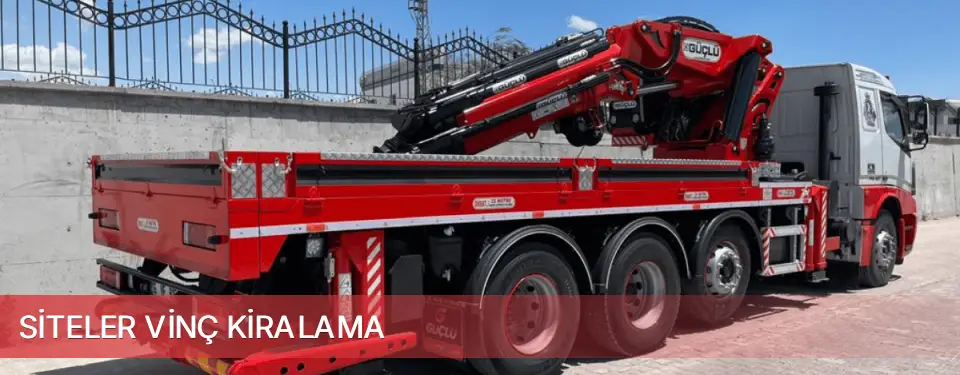 Siteler İlçemi Vinç Kiralama